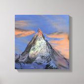 Stretched Canvas Print - The Matterhorn at Sunset Leinwanddruck (Vorderseite)