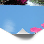 Stretched Canvas Print Three Hummingbird Poster (Ecke)