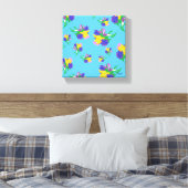 Stretched Canvas Print : Tulips in Bloom Leinwanddruck (Insitu (Schlafzimmer))