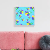 Stretched Canvas Print : Tulips in Bloom Leinwanddruck (Insitu (Wohnzimmer))