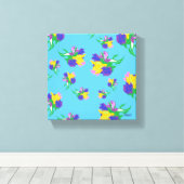 Stretched Canvas Print : Tulips in Bloom Leinwanddruck (Insitu (Holzboden))