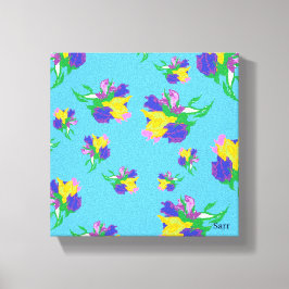 Stretched Canvas Print : Tulips in Bloom Leinwanddruck