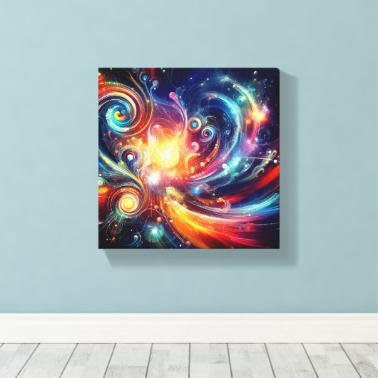 Stretched Canvas Print Universe Leinwanddruck (Insitu (Holzboden))