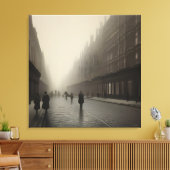 Stretched Canvas Print - Viktorianische Londoner S Leinwanddruck (Insitu (Wohnzimmer))