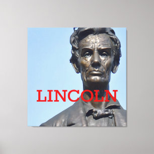 Stretched Canvas Print von Präsident Lincoln Leinwanddruck