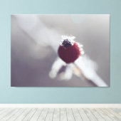 Stretched Canvas Print - Winter Berry Leinwanddruck (Insitu (Holzboden))