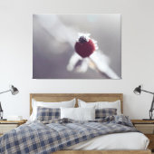 Stretched Canvas Print - Winter Berry Leinwanddruck (Insitu (Schlafzimmer))