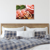 Stretched Canvas Print Wrapped Canvas - Artistic D Leinwanddruck (Insitu (Schlafzimmer))