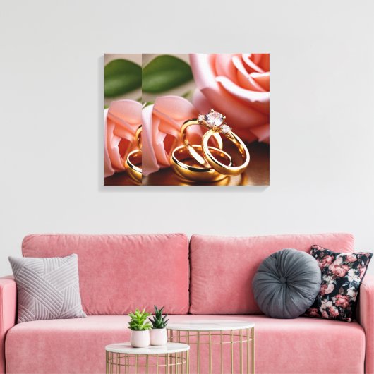 Stretched Canvas Print Wrapped Canvas - Artistic D Leinwanddruck (Insitu (Wohnzimmer))