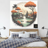 Stretched Canvas Print XIV 1 Leinwanddruck (Insitu (Schlafzimmer))
