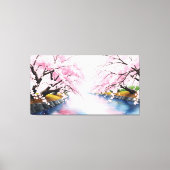 Stretched Leinwand PrintCherry Blossom Serenity (Vorderseite)