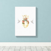 Stretchierte Canvas drucken Ostertüten Leinwanddruck (Insitu (Holzboden))