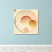Stretchierte Canvas Print - Bohemischer Sonnenbran Leinwanddruck (Insitu (Holzboden))