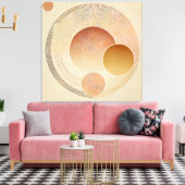 Stretchierte Canvas Print - Bohemischer Sonnenbran Leinwanddruck (Insitu (Wohnzimmer))