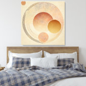 Stretchierte Canvas Print - Bohemischer Sonnenbran Leinwanddruck (Insitu (Schlafzimmer))