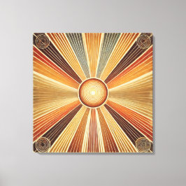 Stretchierte Canvas Print - Bohemischer Sonnenbran Leinwanddruck