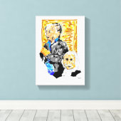 Stretchierte Canvas Print : Genießen Sie die Bezah Leinwanddruck (Insitu (Holzboden))