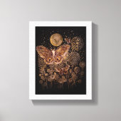 Stretchierte Canvas Print - Moths, Moon and Dandel Leinwanddruck (Vorderseite)