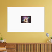 Stretchierte Canvas Print of Lord Jesus Leinwanddruck (Insitu (Wohnzimmer))