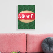Stretchierte Canvas Print Valentine's Day Liebe Leinwanddruck (Insitu (Wohnzimmer))