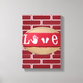 Stretchierte Canvas Print Valentine's Day Liebe Leinwanddruck (Vorderseite)