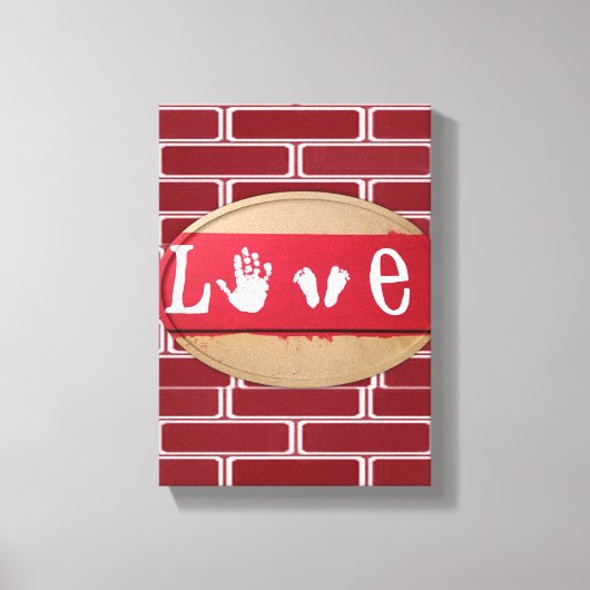 Stretchierte Canvas Print Valentine's Day Liebe Leinwanddruck (Vorderseite)