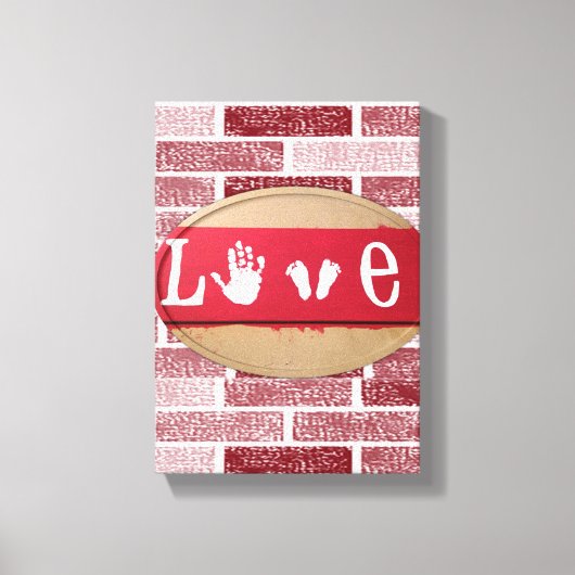 Stretchierte Canvas Print Valentine's Day Liebe Leinwanddruck (Vorderseite)