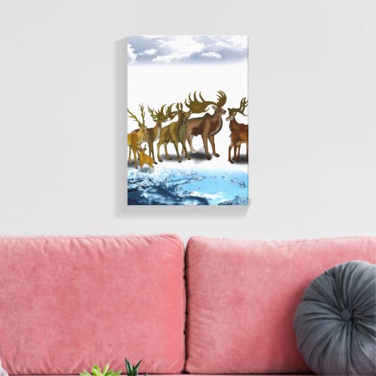 Stretchierte Canvas Print Vatertag Leinwand (Insitu (Wohnzimmer))