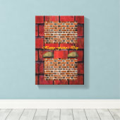 Stretchierte Canvas Print Vatertag Leinwand (Insitu (Holzboden))