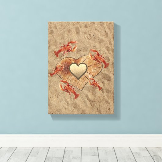 Stretchierte Canvas Print Vatertag Leinwand (Insitu (Holzboden))