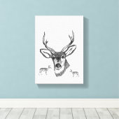 Stretchierte Canvas Print Vatertag Leinwand (Insitu (Holzboden))