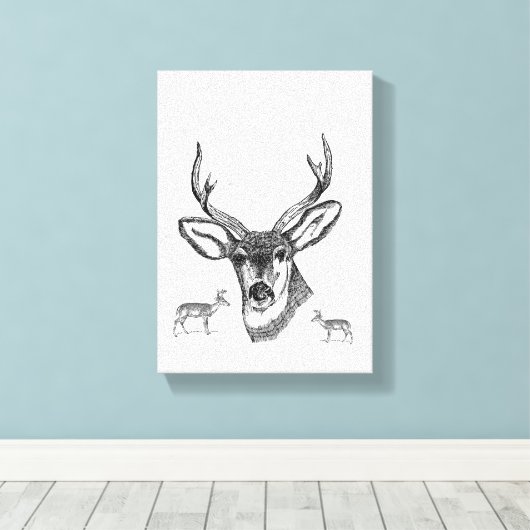 Stretchierte Canvas Print Vatertag Leinwand (Insitu (Holzboden))