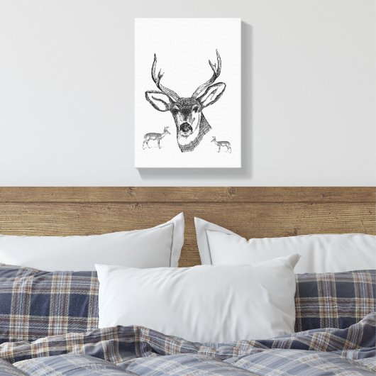 Stretchierte Canvas Print Vatertag Leinwand (Insitu (Schlafzimmer))