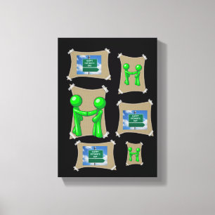 Stretchierte Canvas Print Vatertag Leinwand