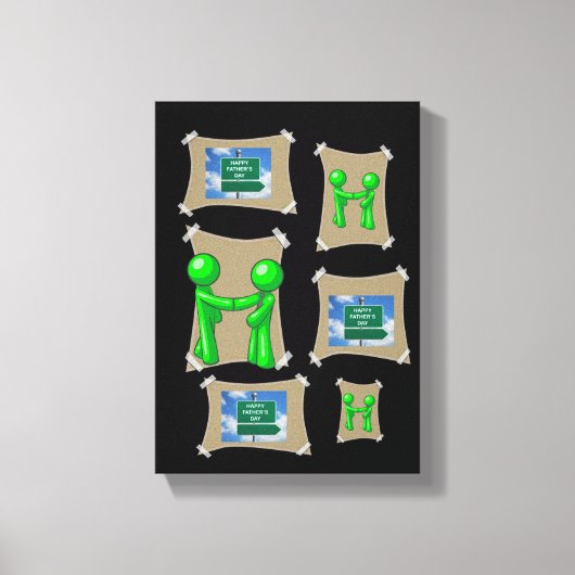 Stretchierte Canvas Print Vatertag Leinwand (Vorderseite)