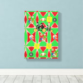 Stretchierte Canvas Print Vatertag Leinwand (Insitu (Holzboden))