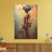 Stretchierte Leinwand - Blühen im Leben (Insitu (Wohnzimmer))