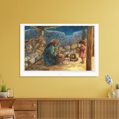 Stretchierte Leinwand "Heilige Familie in Erholung (Insitu (Wohnzimmer))