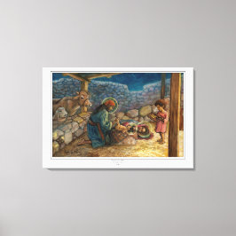 Stretchierte Leinwand "Heilige Familie in Erholung