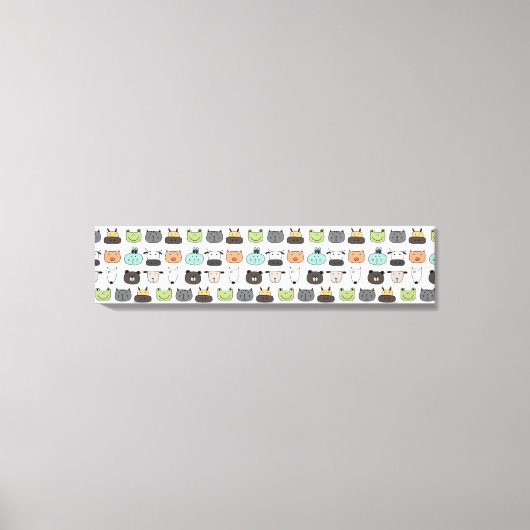 Stretchierte Leinwand - Tierfalten (Vorderseite)