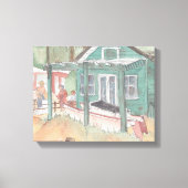 Stretchierte Leinwand "Wasserfarbene Sketch/Krista (Vorderseite)