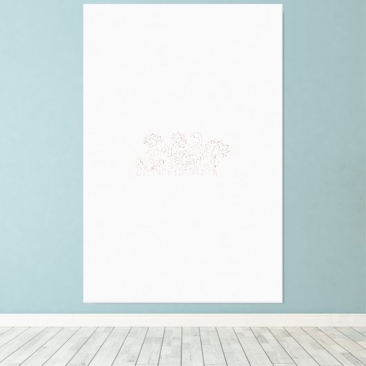 Stretchige Leinwand (Insitu (Holzboden))