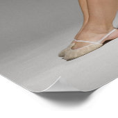 Stretching bei weiblichen Gymnastik, Studio-Schuss Poster (Ecke)