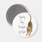 Stretching Bengalisch Tiger Magnet (Vorderseite/Rückseite)