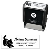 Stretching Black Cat Return Address Permastempel (Beispiel)