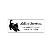 Stretching Black Cat Return Address Permastempel (Design)