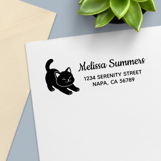Stretching Black Cat Return Address Permastempel