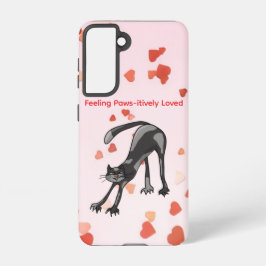 Stretching Cat Galaxy Case – Paws-itively Loved Samsung Galaxy Hülle