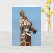 Stretching Giraffe Card Karte (Gelbe Blume)