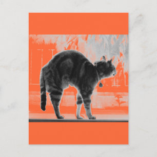 Stretching-Indigostift Postkarte